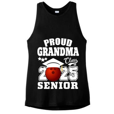 Senior 2025 Proud Grandma Of A Class Of 2025 Senior Bowling Funny Gift Ladies PosiCharge Tri-Blend Wicking Tank
