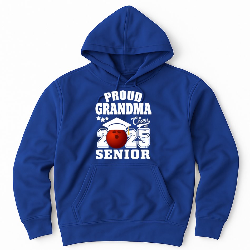 Senior 2025 Proud Grandma Of A Class Of 2025 Senior Bowling Funny Gift Hoodie