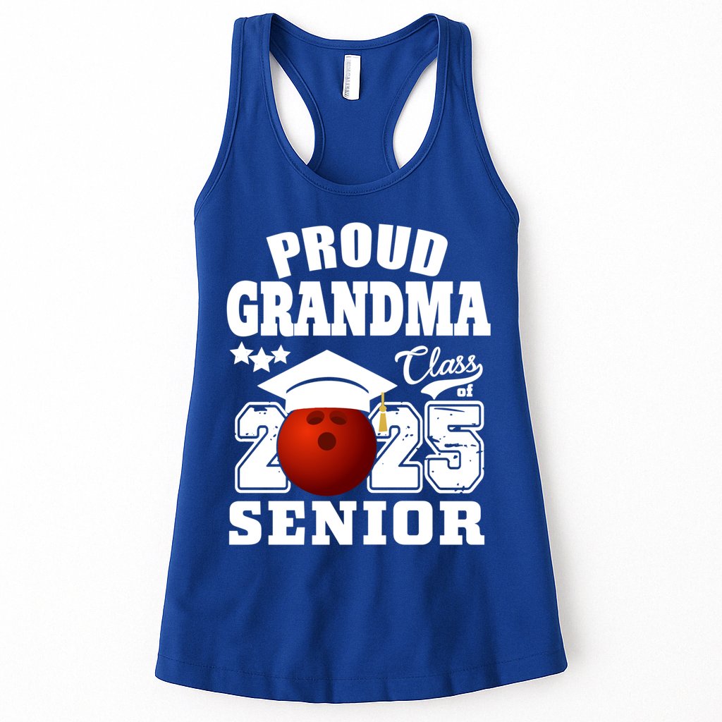 Senior 2025 Proud Grandma Of A Class Of 2025 Senior Bowling Funny Gift Womens Tank Top