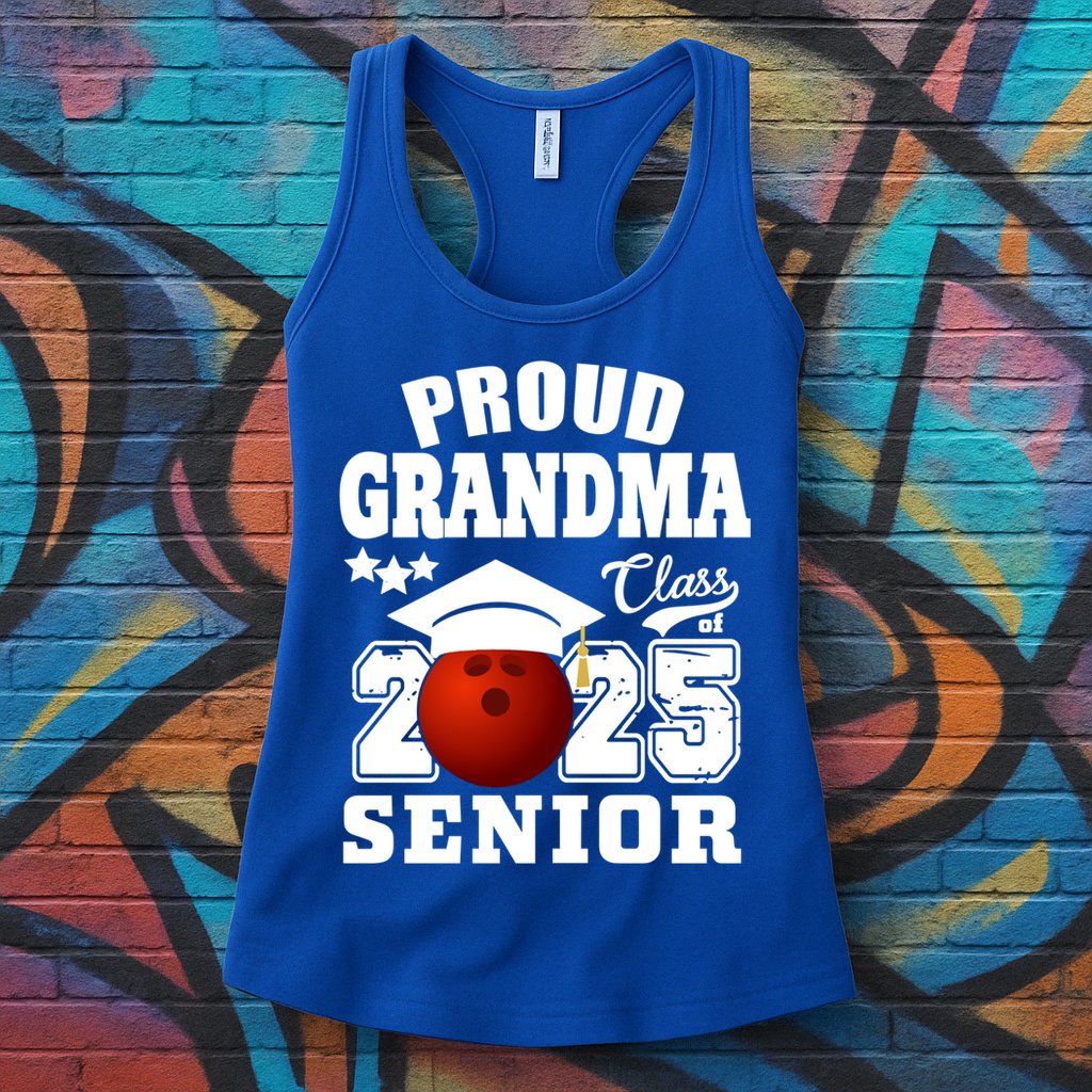 Senior 2025 Proud Grandma Of A Class Of 2025 Senior Bowling Funny Gift Womens Tank Top