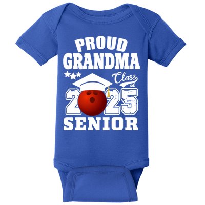 Senior 2025 Proud Grandma Of A Class Of 2025 Senior Bowling Funny Gift Baby Bodysuit