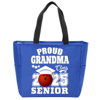 Senior 2025 Proud Grandma Of A Class Of 2025 Senior Bowling Funny Gift Zip Tote Bag