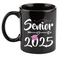 Senior 2025 Pink Tassel Class Of 2025 Graduate Graduation 11oz C Handle Ceramic Mug