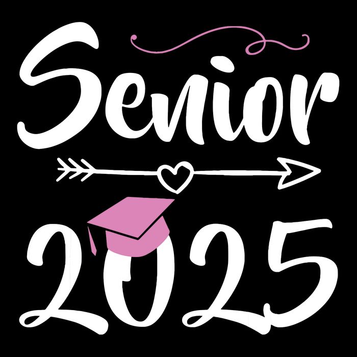 Senior 2025 Pink Tassel Class Of 2025 Graduate Graduation Flatbill Hat