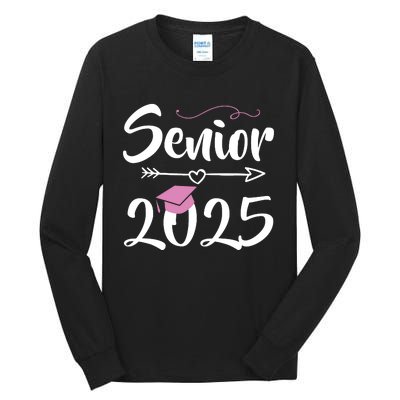 Senior 2025 Pink Tassel Class Of 2025 Graduate Graduation Tall Long Sleeve T-Shirt