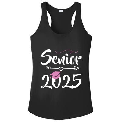 Senior 2025 Pink Tassel Class Of 2025 Graduate Graduation Ladies PosiCharge Competitor Racerback Tank