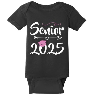 Senior 2025 Pink Tassel Class Of 2025 Graduate Graduation Baby Bodysuit