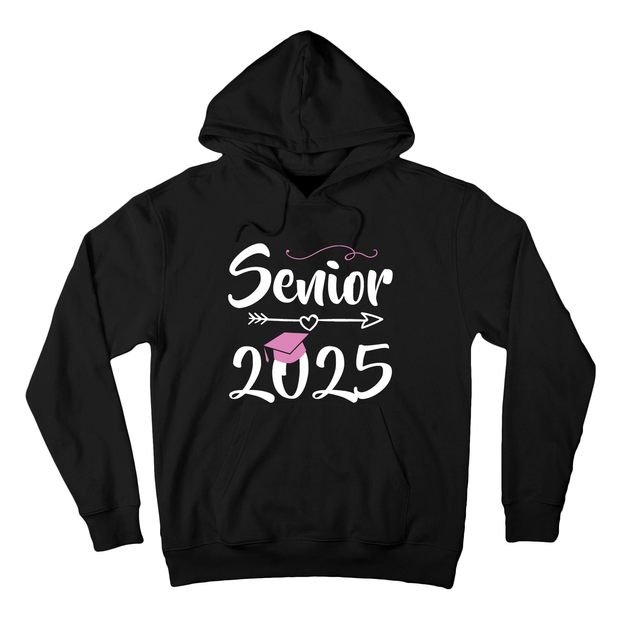 Senior 2025 Pink Tassel Class Of 2025 Graduate Graduation Tall Hoodie