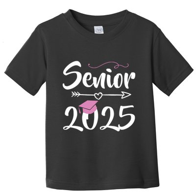 Senior 2025 Pink Tassel Class Of 2025 Graduate Graduation Toddler T-Shirt