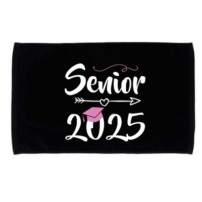 Senior 2025 Pink Tassel Class Of 2025 Graduate Graduation Microfiber Hand Towel