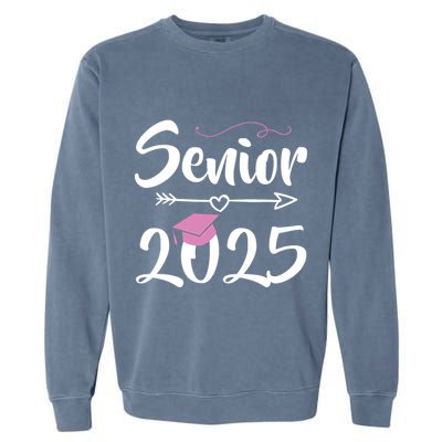 Senior 2025 Pink Tassel Class Of 2025 Graduate Graduation Garment-Dyed Sweatshirt
