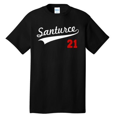 Santurce 21 Puerto Rico Baseball Boricua Tall T-Shirt