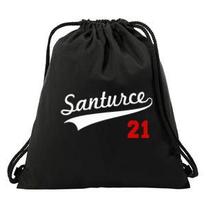 Santurce 21 Puerto Rico Baseball Boricua Drawstring Bag