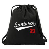 Santurce 21 Puerto Rico Baseball Boricua Drawstring Bag