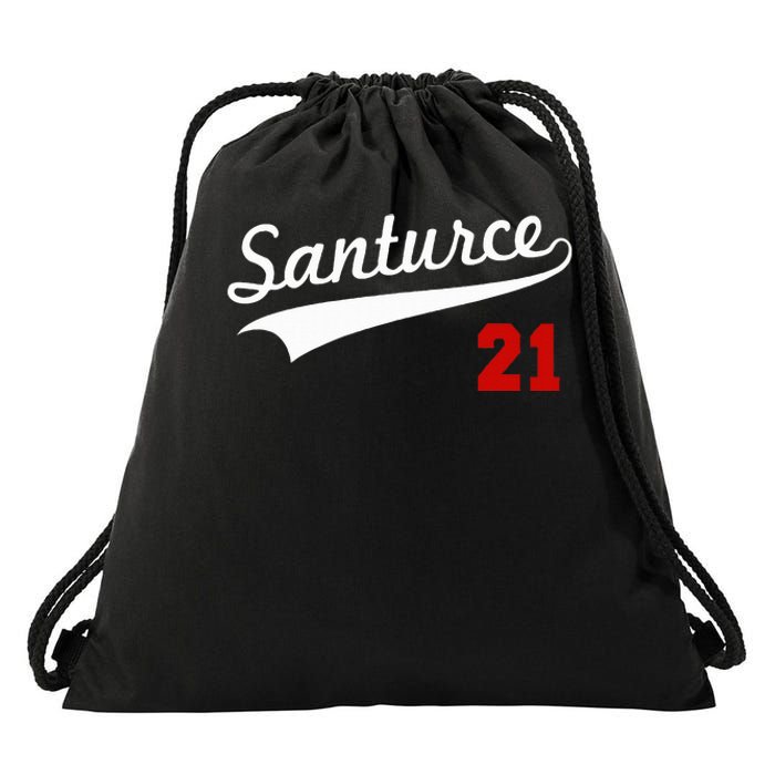 Santurce 21 Puerto Rico Baseball Boricua Drawstring Bag