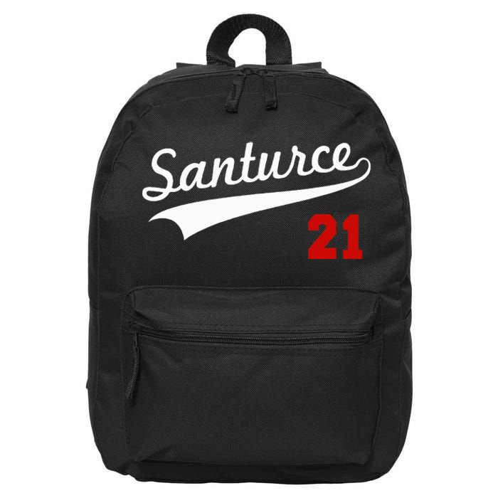 Santurce 21 Puerto Rico Baseball Boricua 16 in Basic Backpack