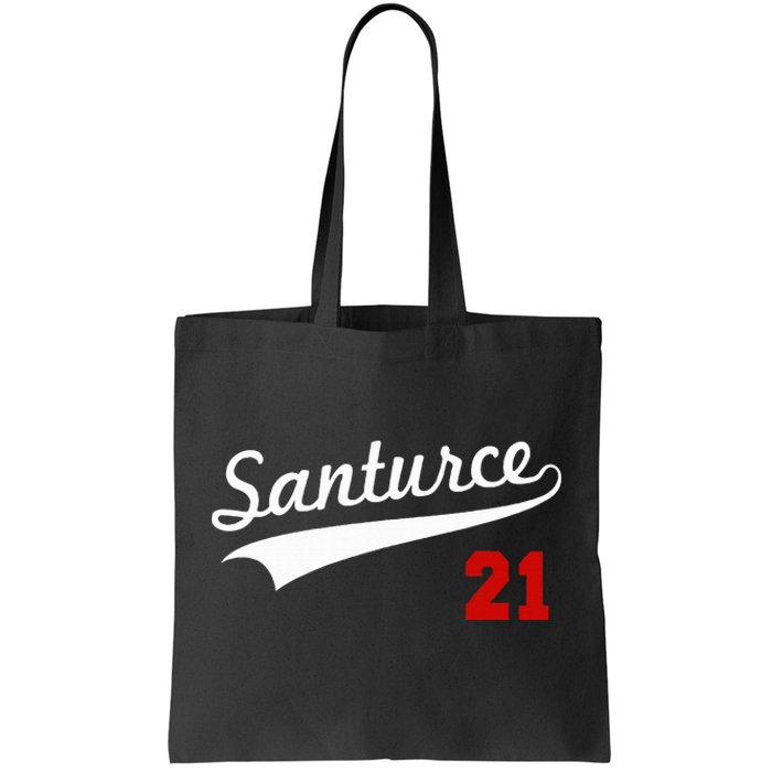 Santurce 21 Puerto Rico Baseball Boricua Tote Bag