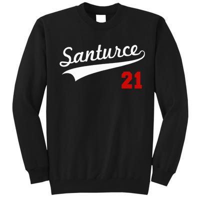 Santurce 21 Puerto Rico Baseball Boricua Tall Sweatshirt