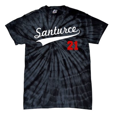 Santurce 21 Puerto Rico Baseball Boricua Tie-Dye T-Shirt