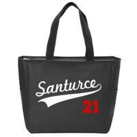 Santurce 21 Puerto Rico Baseball Boricua Zip Tote Bag