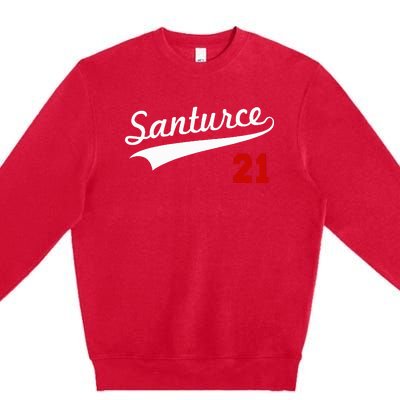 Santurce 21 Puerto Rico Baseball Boricua Premium Crewneck Sweatshirt