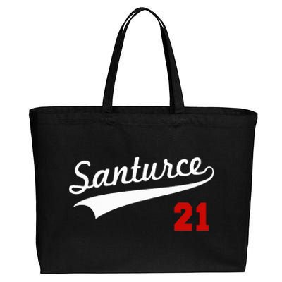 Santurce 21 Puerto Rico Baseball Boricua Cotton Canvas Jumbo Tote