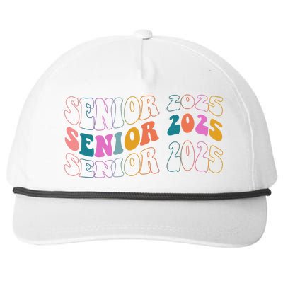 Senior 2025 Retro Class Of 2025 Seniors Graduation Snapback Five-Panel Rope Hat