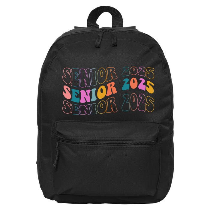 Senior 2025 Retro Class Of 2025 Seniors Graduation 16 in Basic Backpack