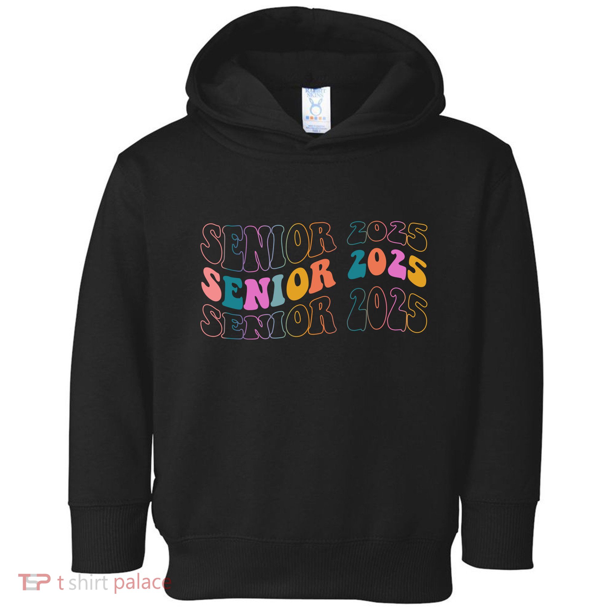 Senior 2025 Retro Class Of 2025 Seniors Graduation Toddler Hoodie