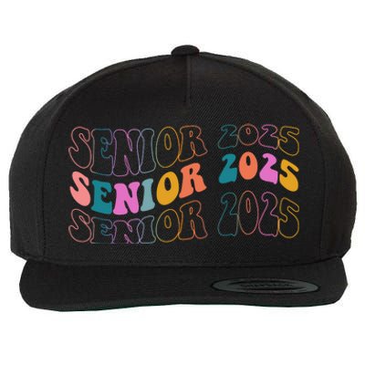 Senior 2025 Retro Class Of 2025 Seniors Graduation Wool Snapback Cap