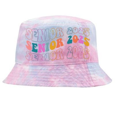 Senior 2025 Retro Class Of 2025 Seniors Graduation Tie-Dyed Bucket Hat