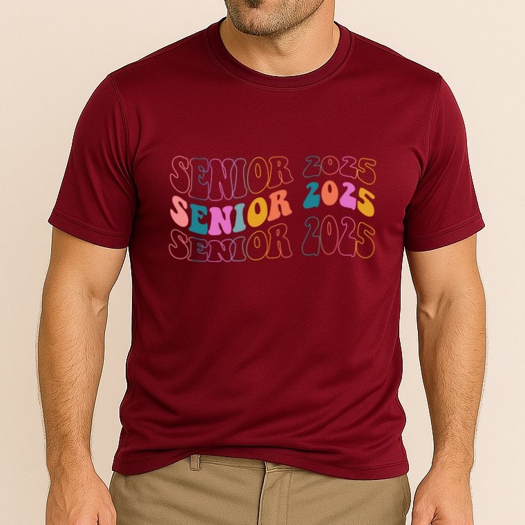 Senior 2025 Retro Class Of 2025 Seniors Graduation Performance Shirt