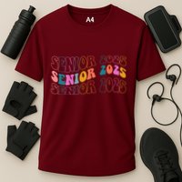 Senior 2025 Retro Class Of 2025 Seniors Graduation Performance Shirt