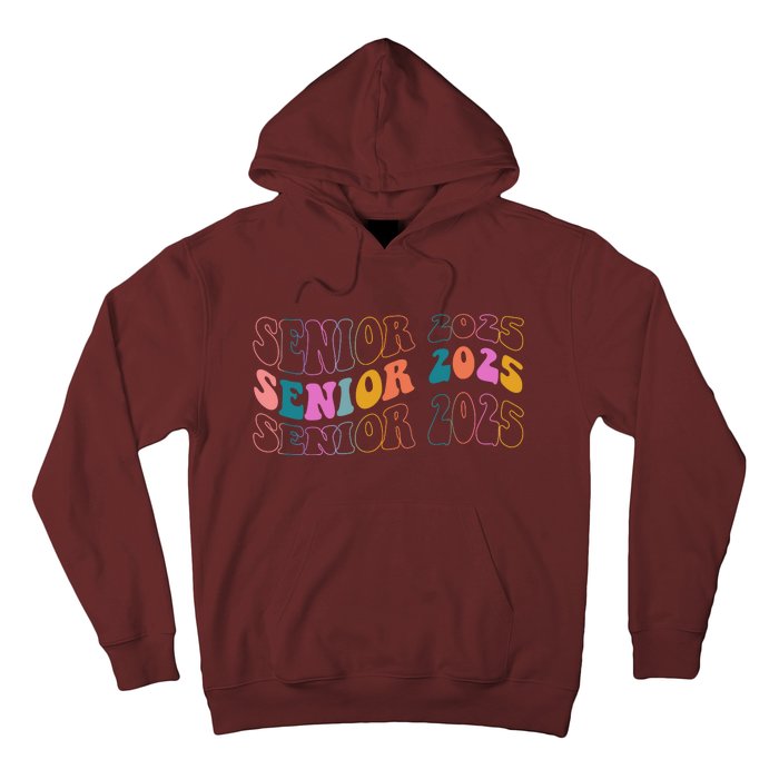 Senior 2025 Retro Class Of 2025 Seniors Graduation Hoodie