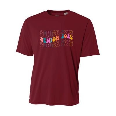 Senior 2025 Retro Class Of 2025 Seniors Graduation Youth Performance Sprint T-Shirt