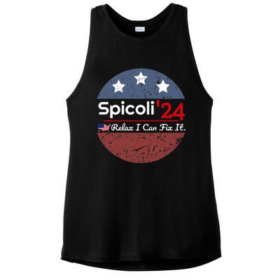 Spicoli 24 Relax I Can Fix It Ladies PosiCharge Tri-Blend Wicking Tank