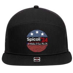 Spicoli 24 Relax I Can Fix It 7 Panel Mesh Trucker Snapback Hat