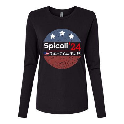 Spicoli 24 Relax I Can Fix It Womens Cotton Relaxed Long Sleeve T-Shirt