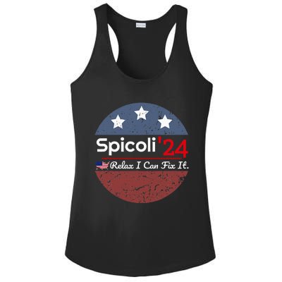 Spicoli 24 Relax I Can Fix It Ladies PosiCharge Competitor Racerback Tank