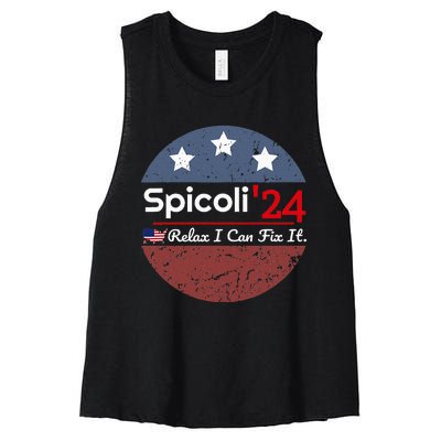 Spicoli 24 Relax I Can Fix It Women's Racerback Cropped Tank