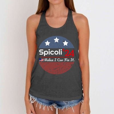 Spicoli 24 Relax I Can Fix It Women's Knotted Racerback Tank