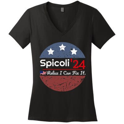 Spicoli 24 Relax I Can Fix It Women's V-Neck T-Shirt