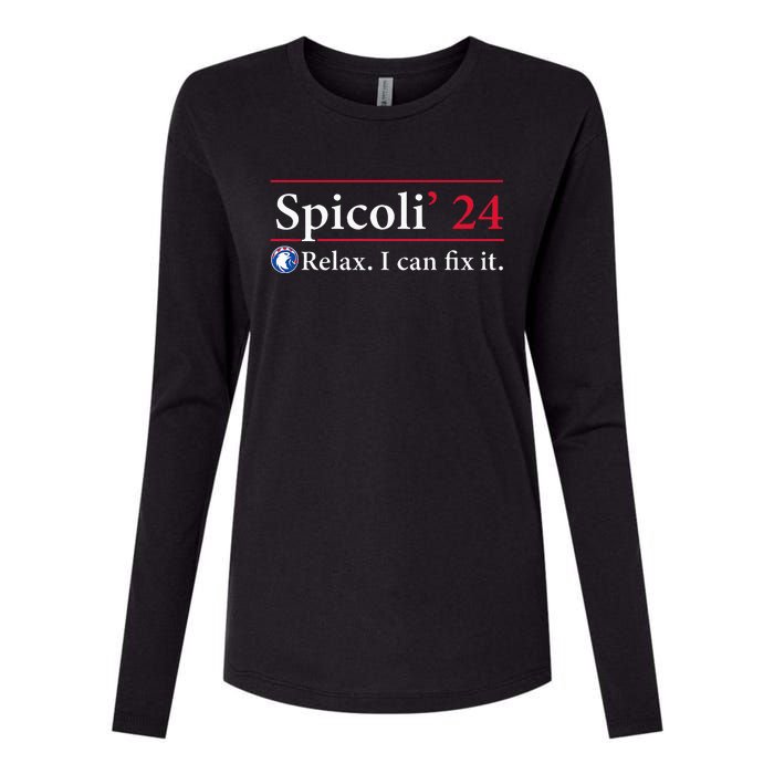 Spicoli 24 Relax I Can Fix It Spicoli 2024 Womens Cotton Relaxed Long Sleeve T-Shirt