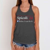 Spicoli 24 Relax I Can Fix It Spicoli 2024 Women's Knotted Racerback Tank