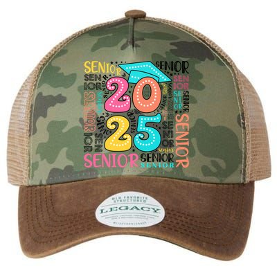 Senior 2025 Retro Graduation Legacy Tie Dye Trucker Hat