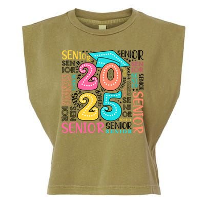 Senior 2025 Retro Graduation Garment-Dyed Women's Muscle Tee