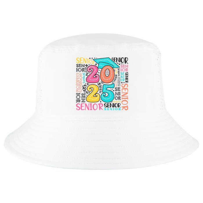 Senior 2025 Retro Graduation Cool Comfort Performance Bucket Hat