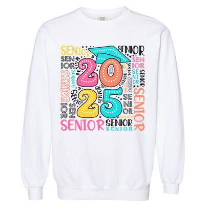 Senior 2025 Retro Graduation Garment-Dyed Sweatshirt