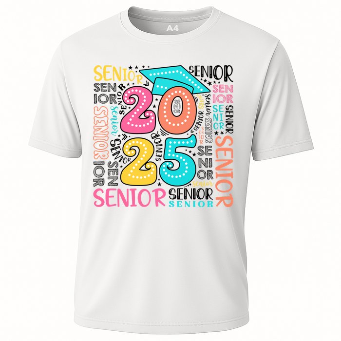Senior 2025 Retro Graduation Cooling Performance Crew T-Shirt