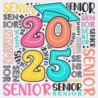 Senior 2025 Retro Graduation Cooling Performance Crew T-Shirt